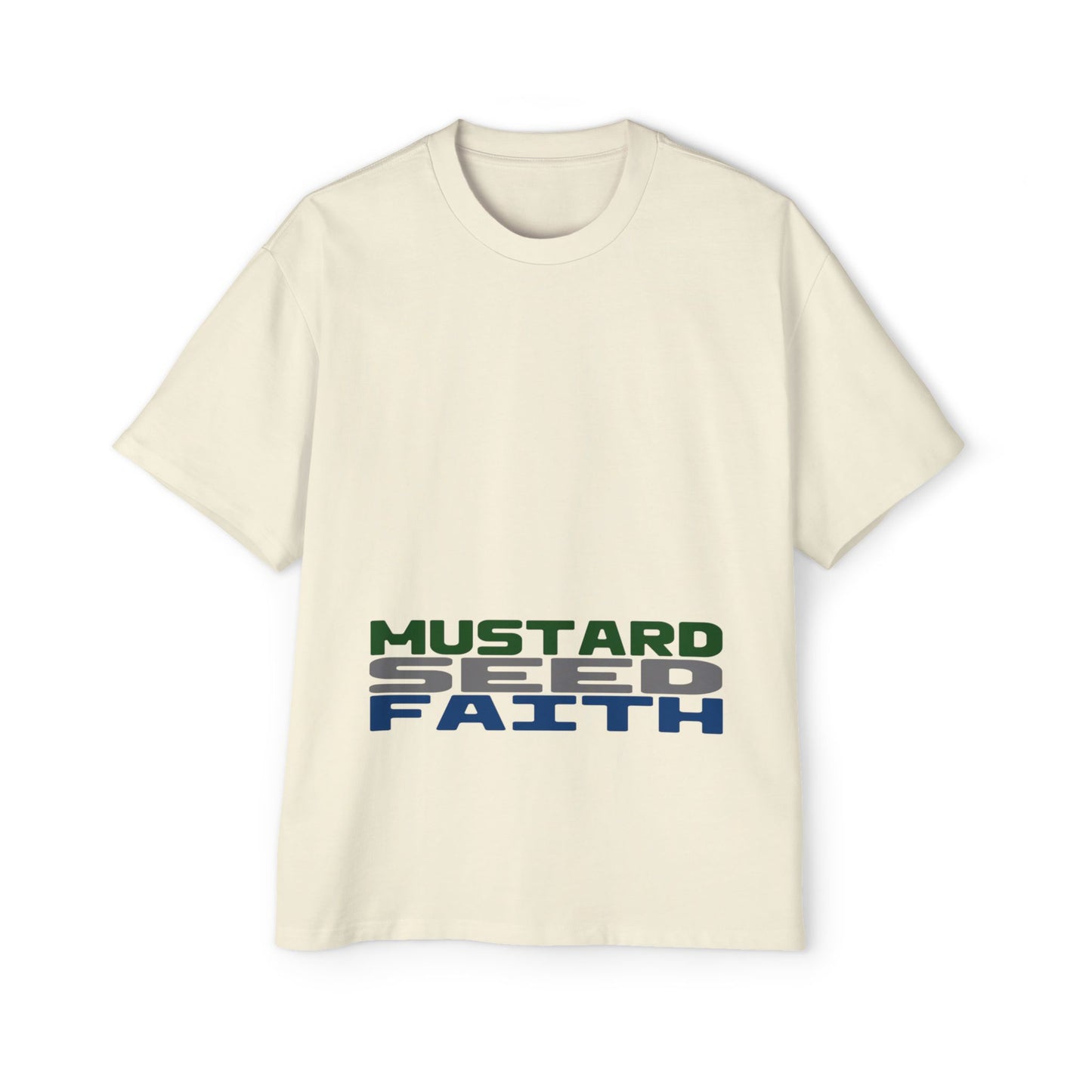 Mustard Seed Faith, Boxy/Oversized Unisex Tee Cool Luke 17:6