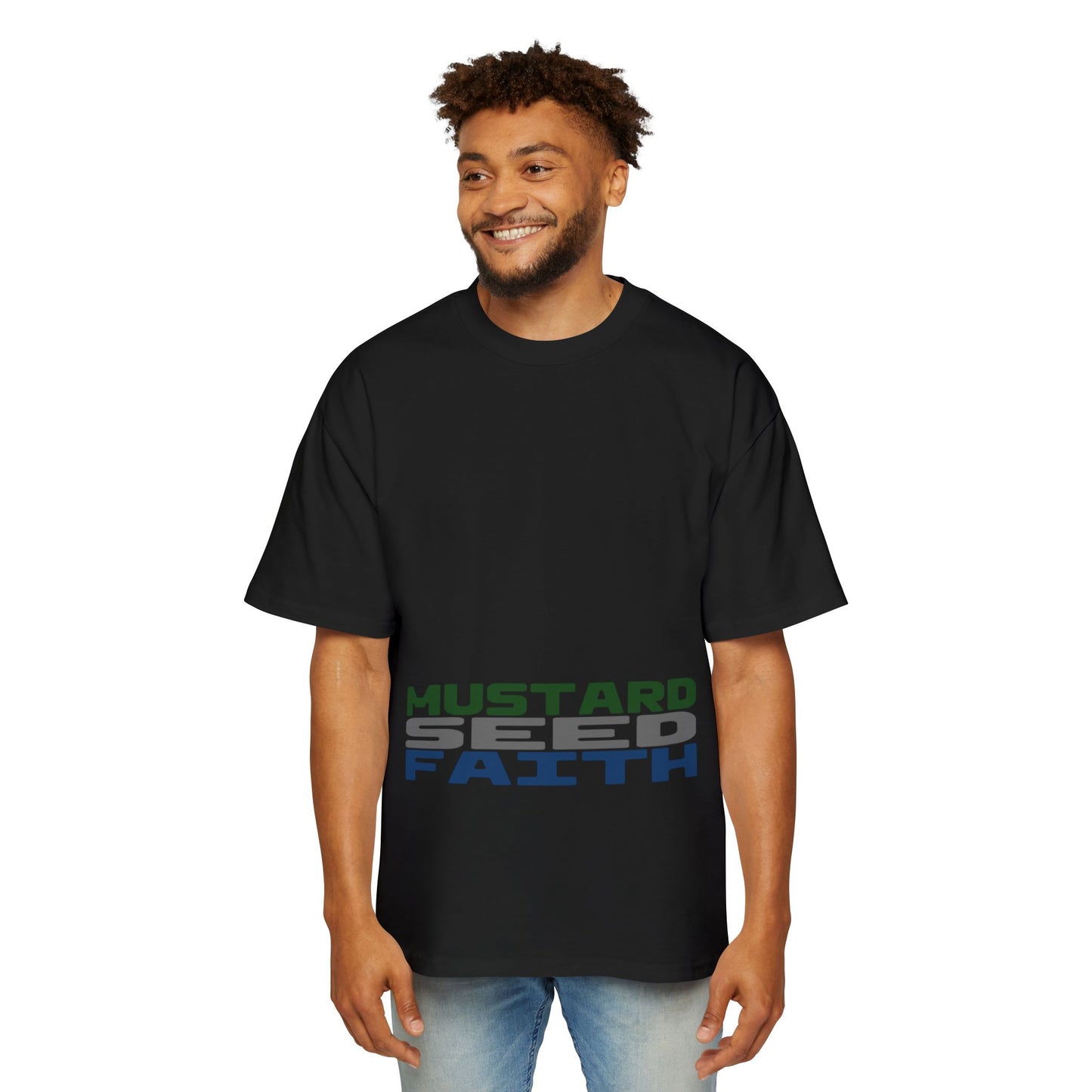 Mustard Seed Faith, Boxy/Oversized Unisex Tee Cool Luke 17:6