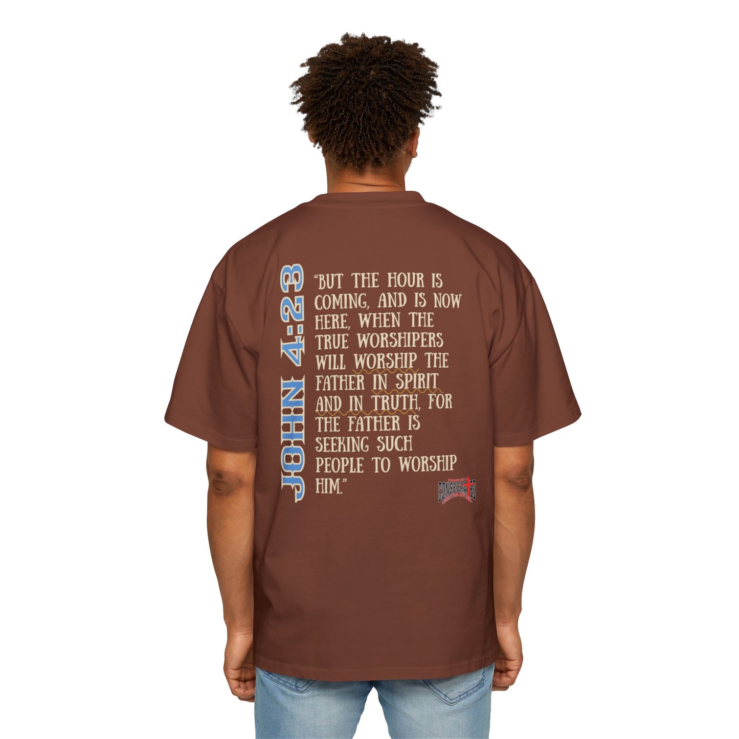 My Worship is For Real Unisex Boxy/Oversized Tee John 4:23