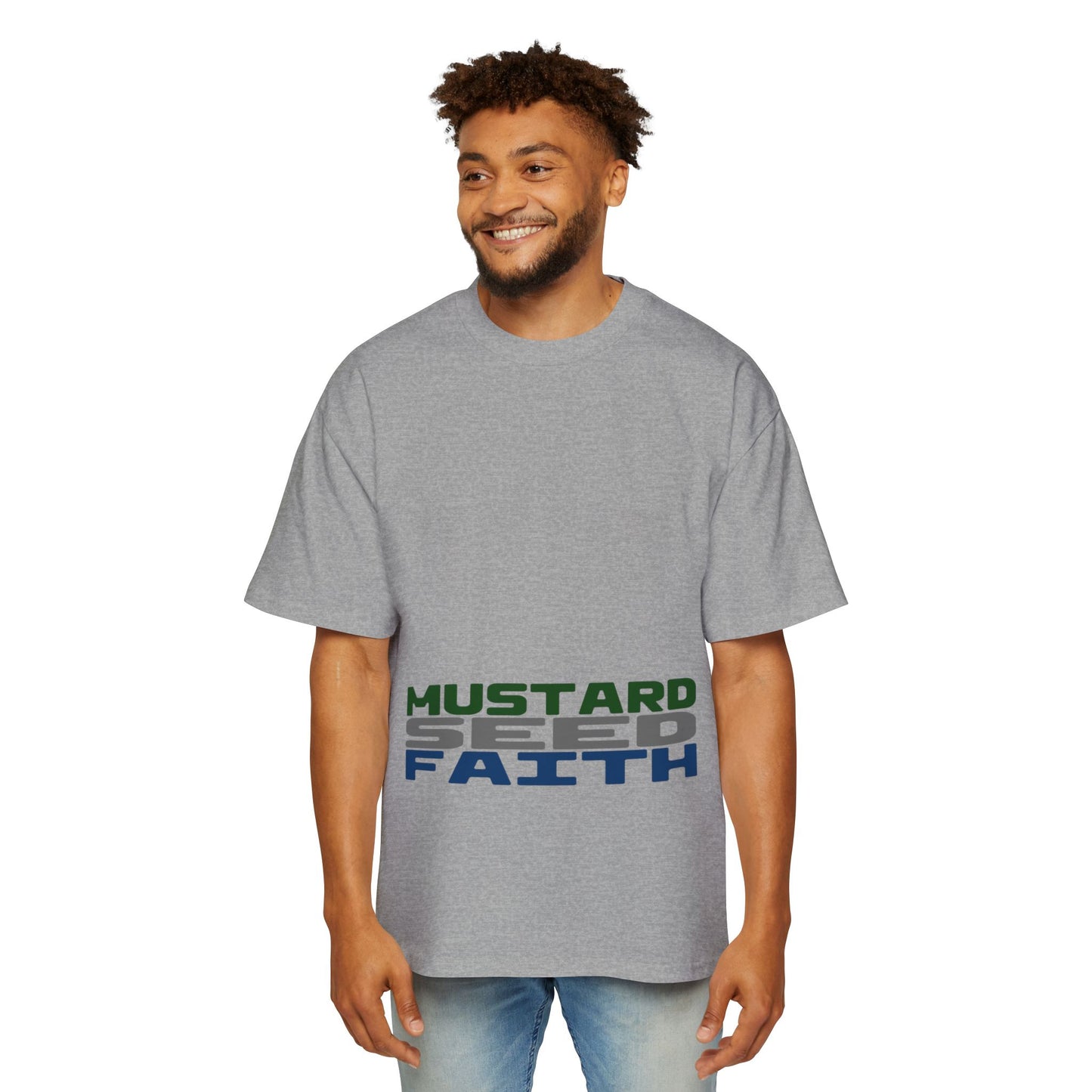 Mustard Seed Faith, Boxy/Oversized Unisex Tee Cool Luke 17:6