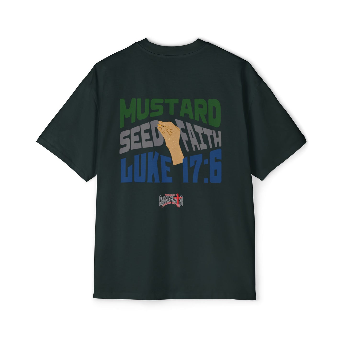 Mustard Seed Faith, Boxy/Oversized Unisex Tee Cool Luke 17:6