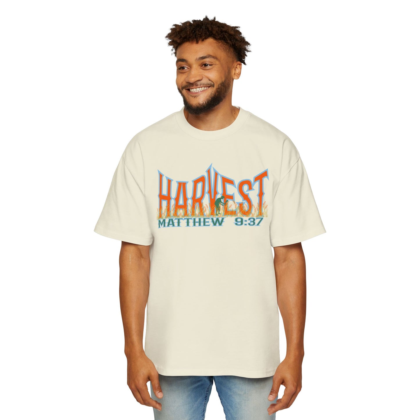 Harvest Plenty Laborers Few Unisex Boxy/Oversized Tee - Matthew 9:37