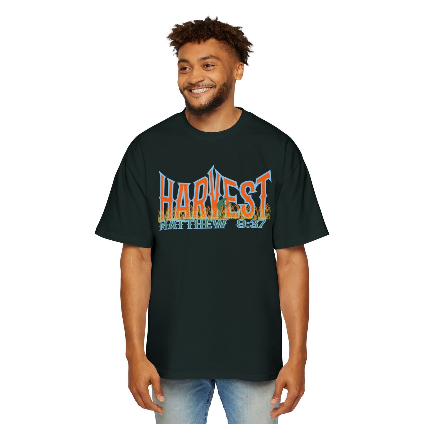 Harvest Plenty Laborers Few Unisex Boxy/Oversized Tee - Matthew 9:37