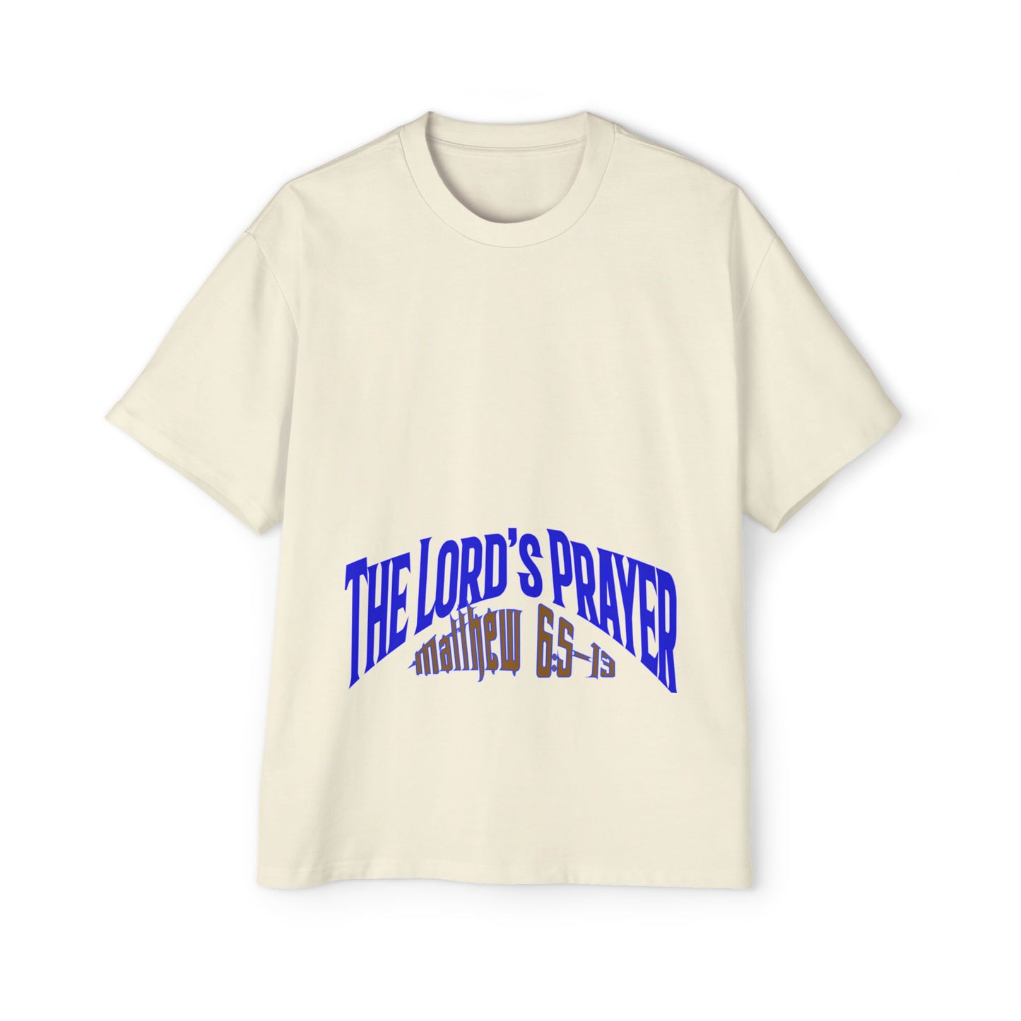 The Lord’s Prayer Tee Matthew 6:5-13 Unisex Boxy/Oversized