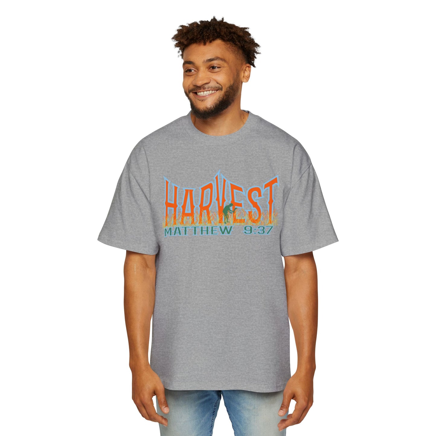 Harvest Plenty Laborers Few Unisex Boxy/Oversized Tee - Matthew 9:37