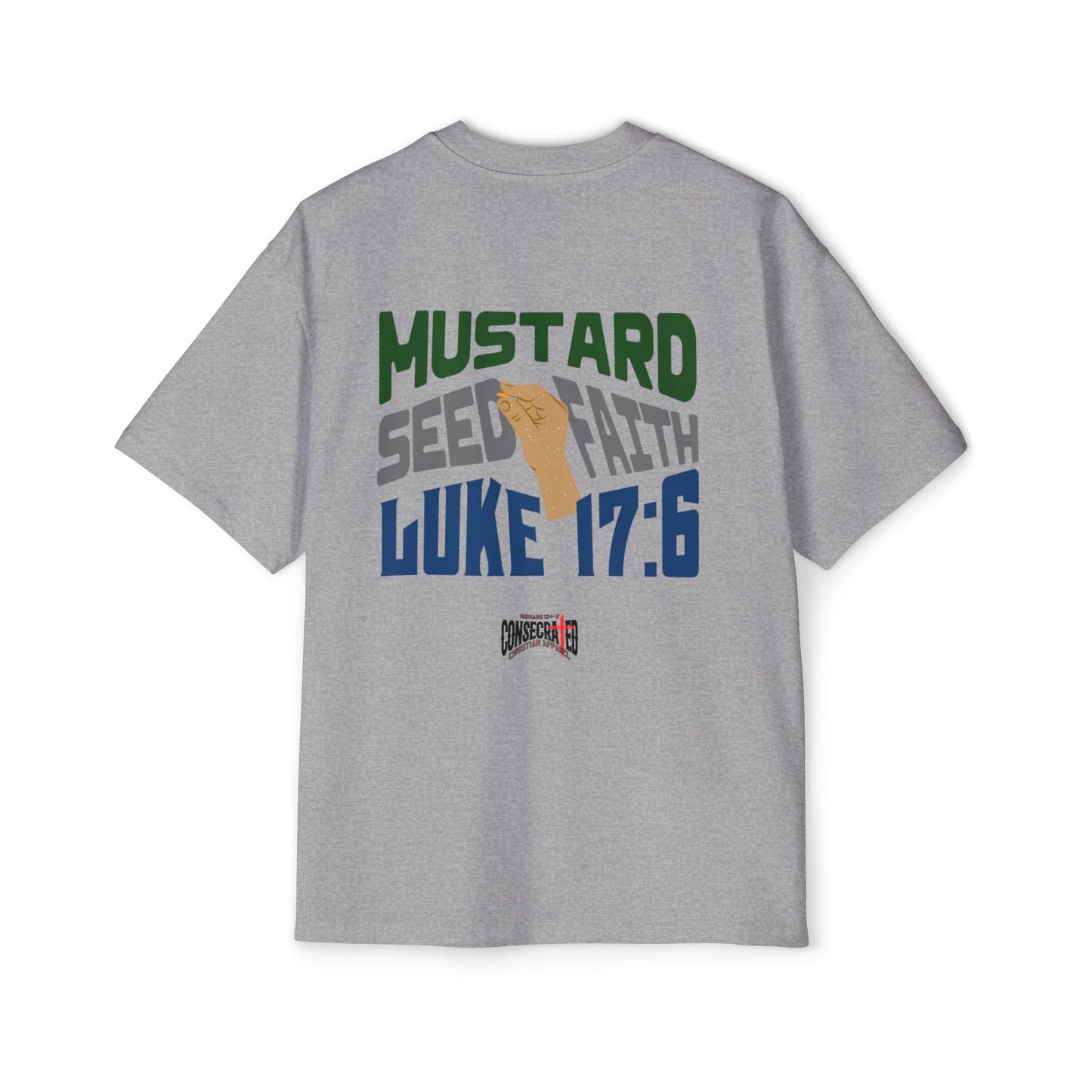 Mustard Seed Faith, Boxy/Oversized Unisex Tee Cool Luke 17:6