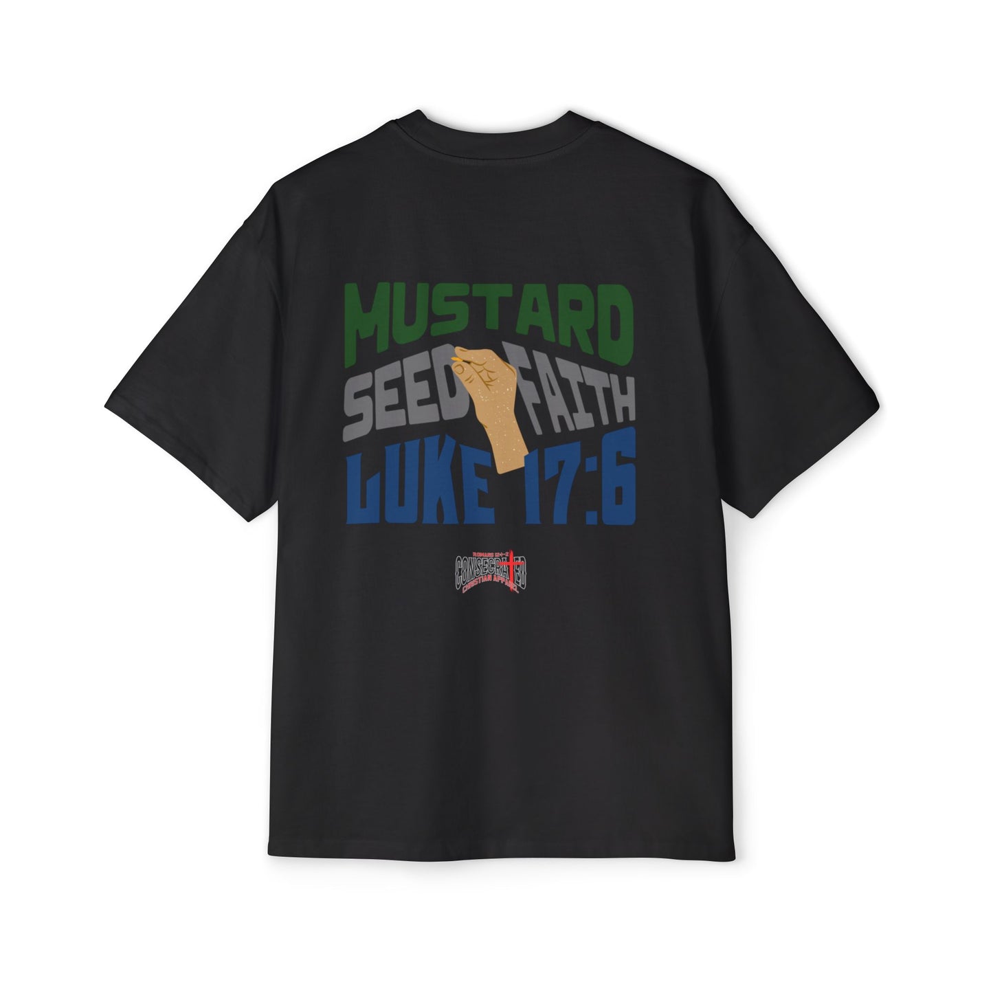 Mustard Seed Faith, Boxy/Oversized Unisex Tee Cool Luke 17:6