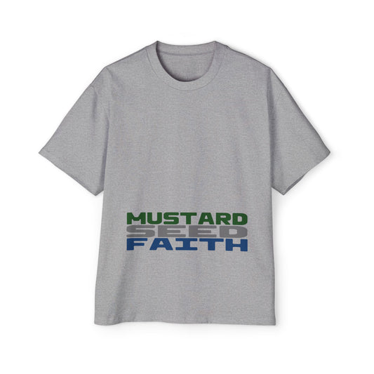Mustard Seed Faith, Boxy/Oversized Unisex Tee Cool Luke 17:6