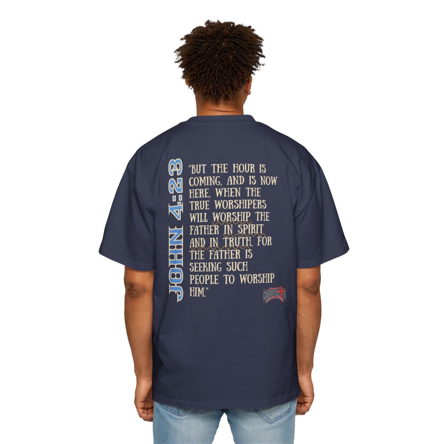 My Worship is For Real Unisex Boxy/Oversized Tee John 4:23