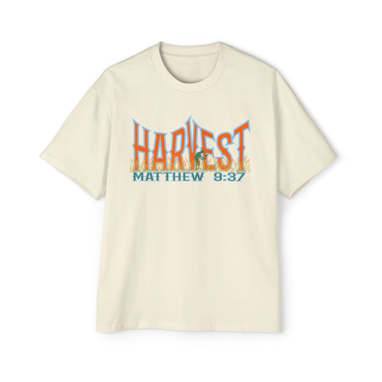 Harvest Plenty Laborers Few Unisex Boxy/Oversized Tee - Matthew 9:37